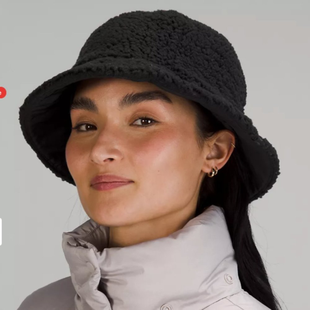 (2339) NWT LULULEMON Textured Fleece Bucket Hat - Picture 1 of 4